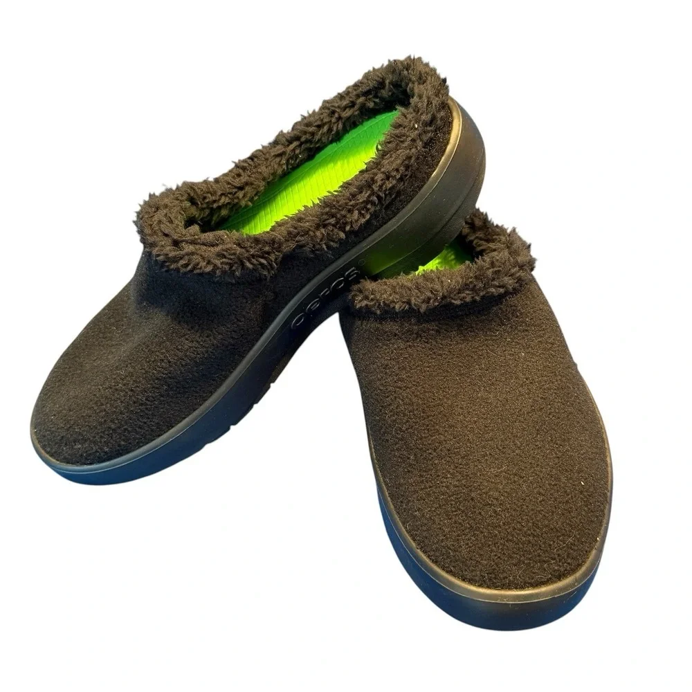 Oofos Oocoozie Mule Shoes Mens 9.5/EU 42.5 - Black - Picture 7 of 9